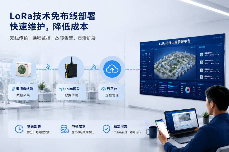 工程師在現(xiàn)場(chǎng)快速部署LoRaWAN設(shè)備