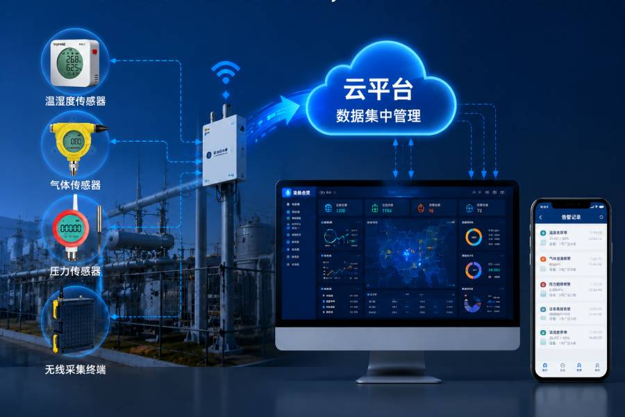 數(shù)據(jù)中心大屏實(shí)時(shí)監(jiān)控園區(qū)各項(xiàng)指標(biāo)